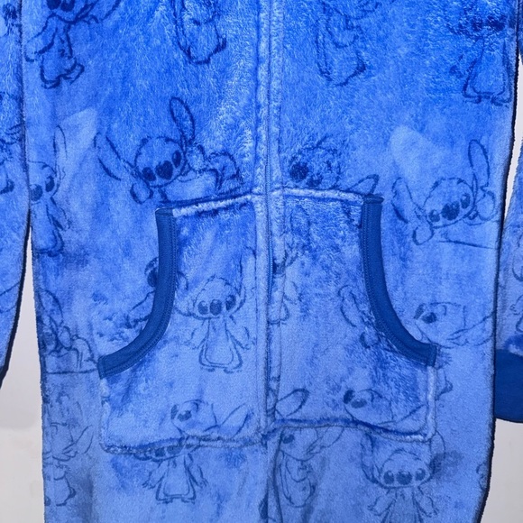 Disney Lilo & Stitch Pajamas Womens xs Costume Hallowen PJs Unionsuit Blue - Picture 2 of 7